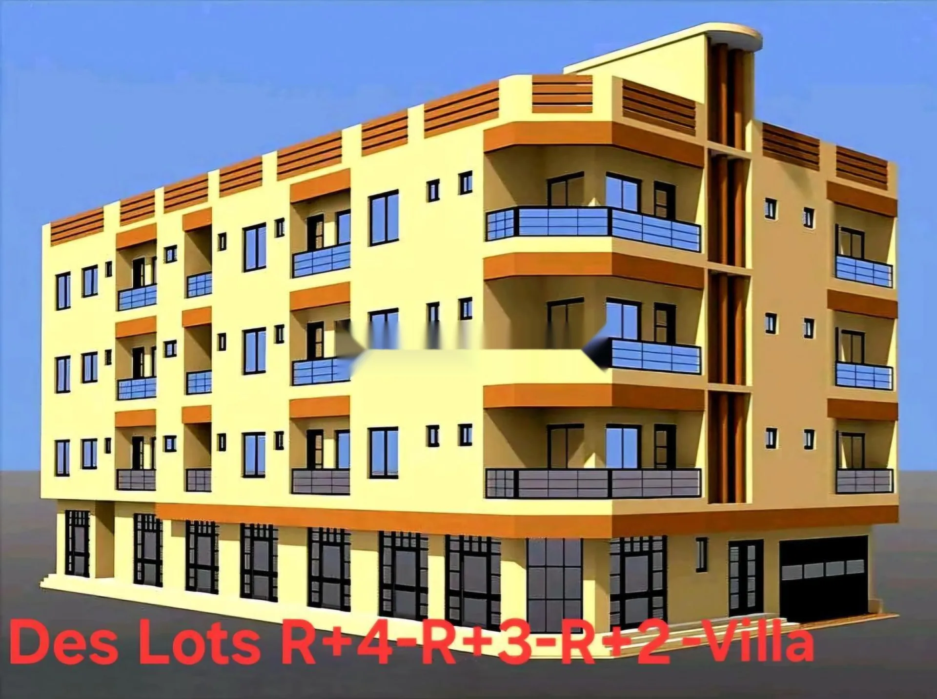Terrain immeuble R4 avenue Jebran Khalil