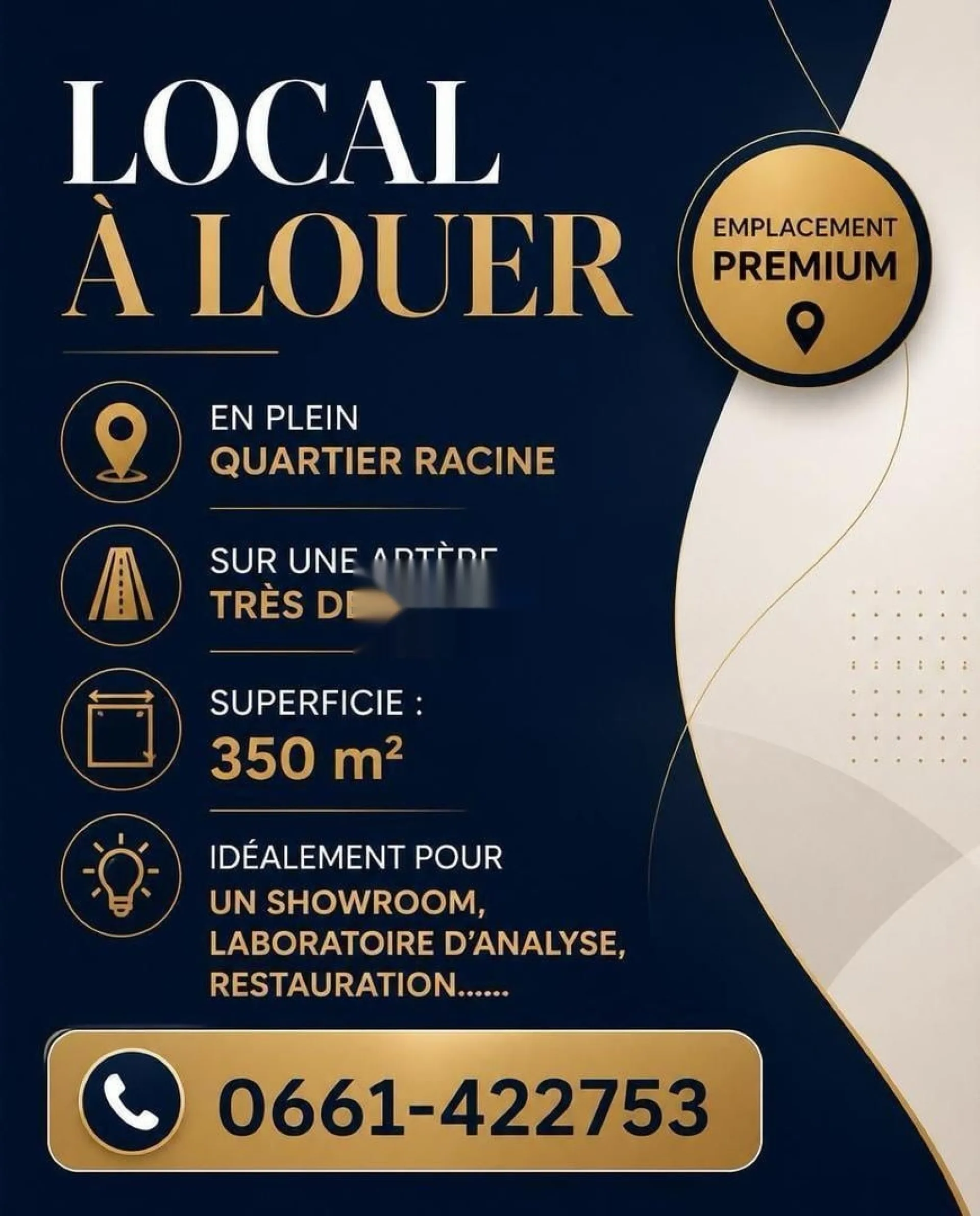 LOCAL 350 m² À LOUER - QUARTIER RACINE