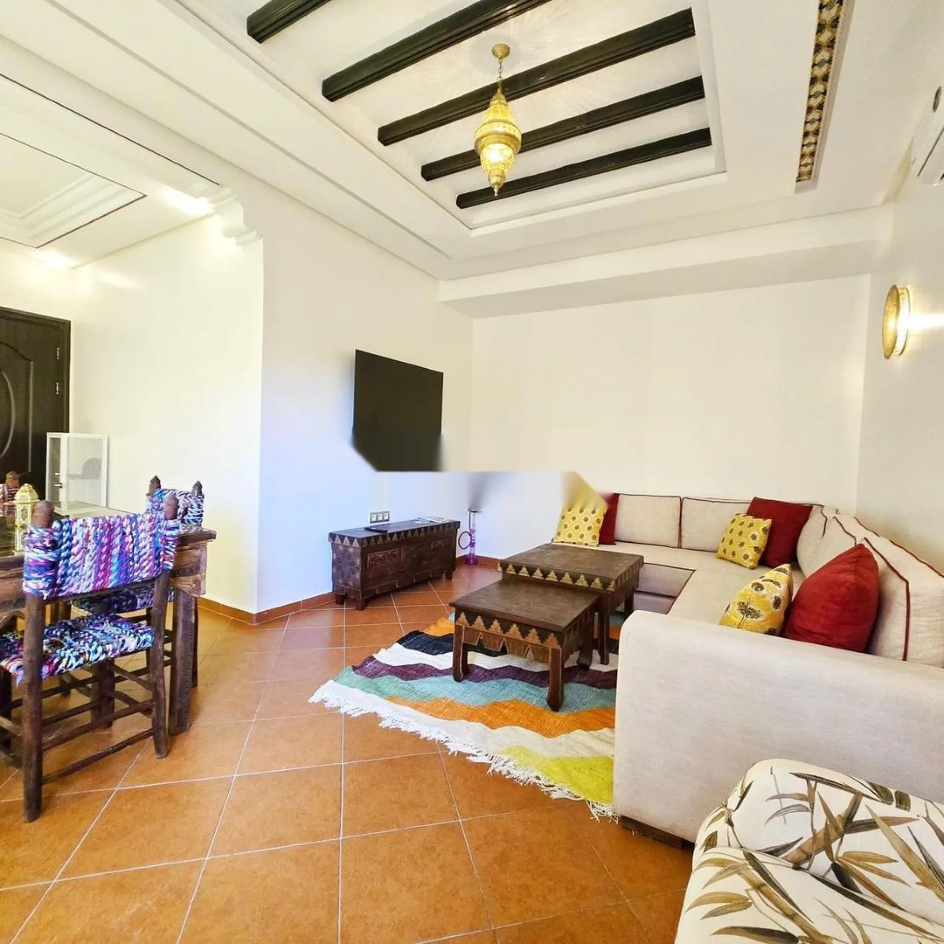 Appartement meublé à louer avec piscine Mabrouka