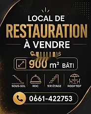 Local de restauration à vendre 900 m² bâti - Tamaris