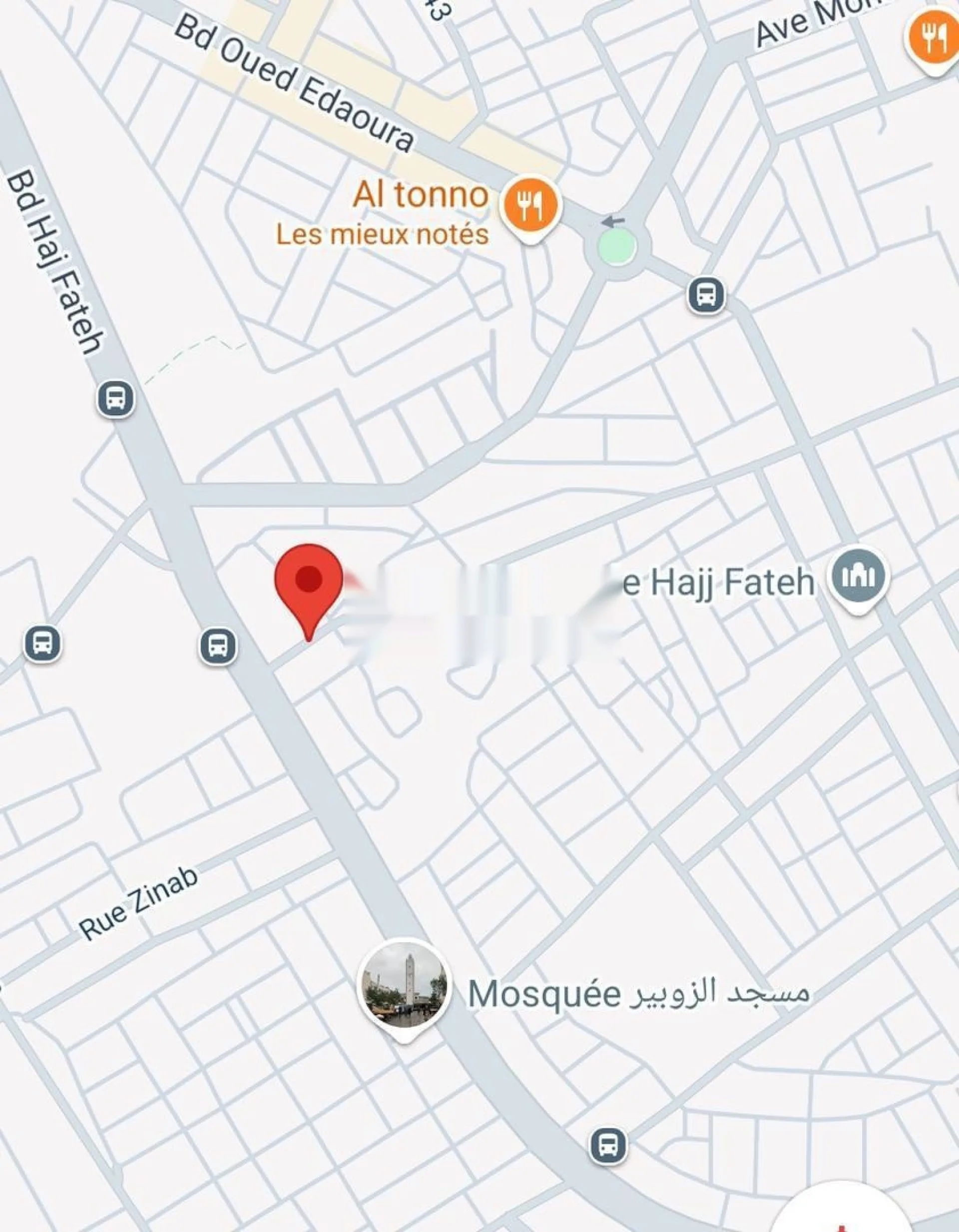 Terrain titré de 129 m² à Oulfa Hajj Fateh