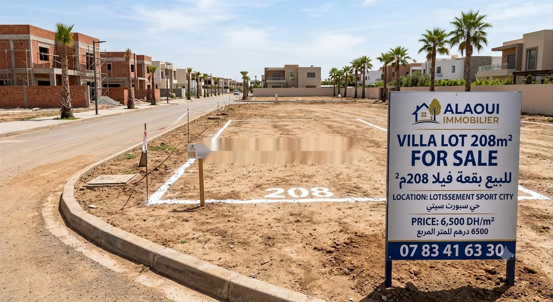 Terrain villa Sport City