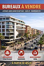 BUREAUX À VENDRE À PARTIR DE 45 MÈTRES - GUÉLIZ