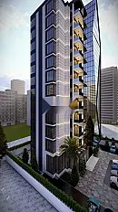 Terrain trois façades immeuble centre Hamria
