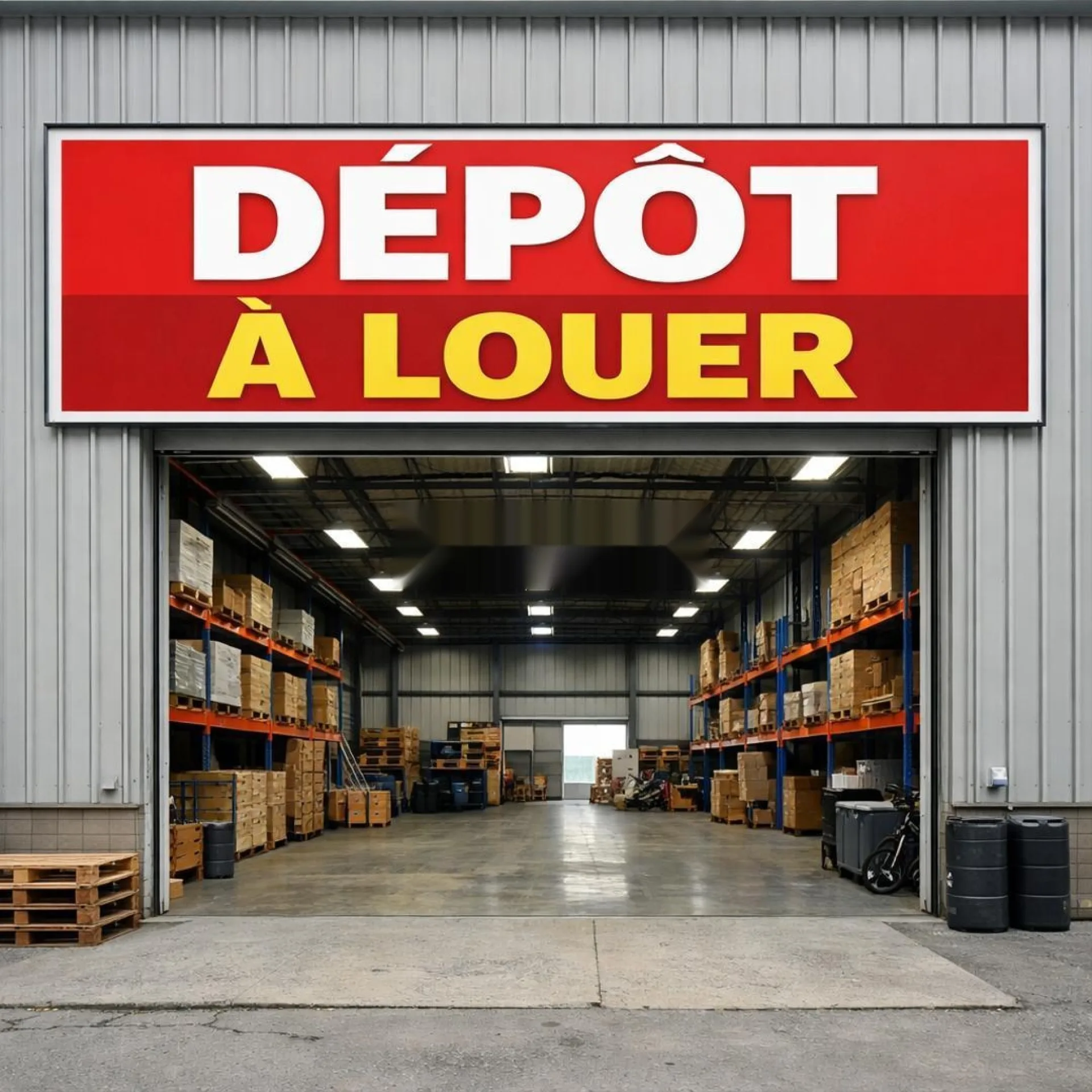Dépôt industriel ou stockage