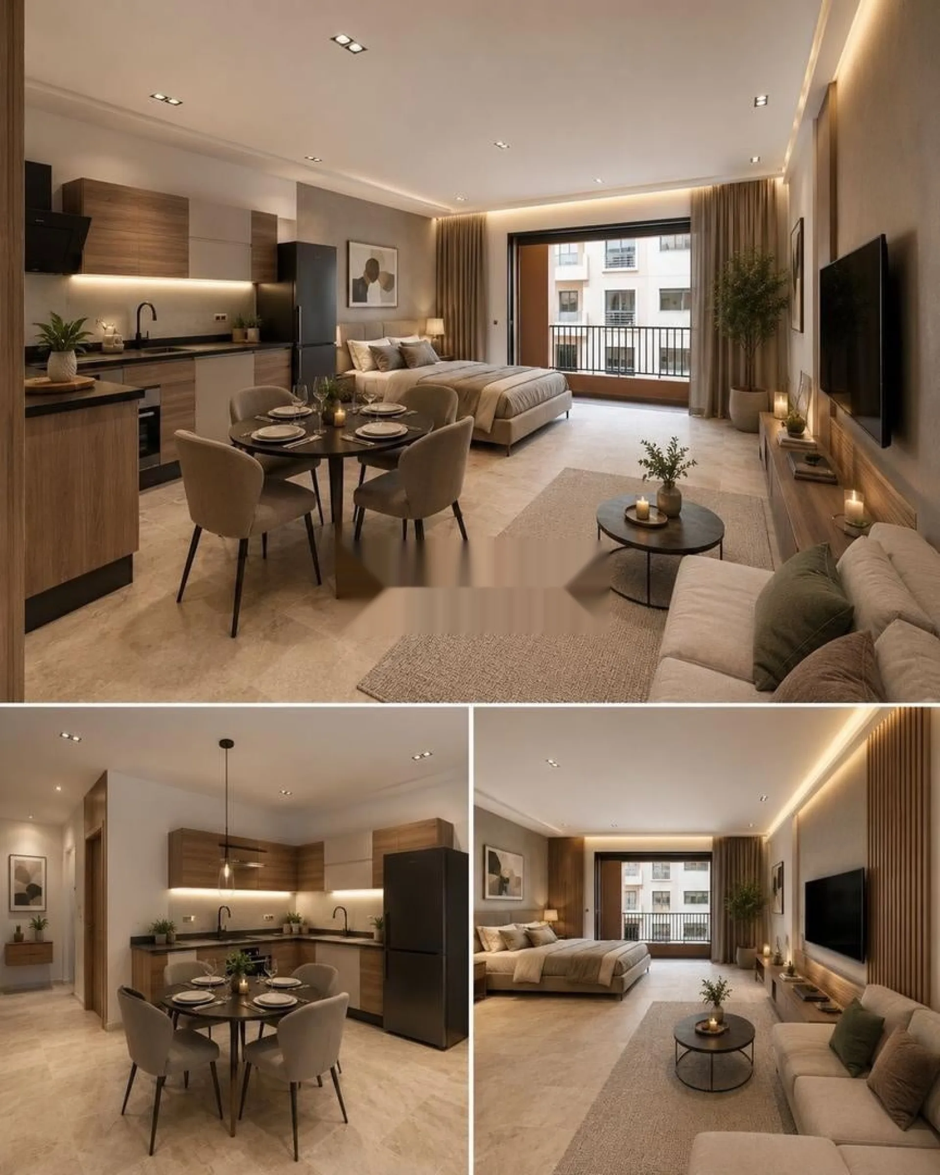 Deux Studios Guéliz Sans Chambre