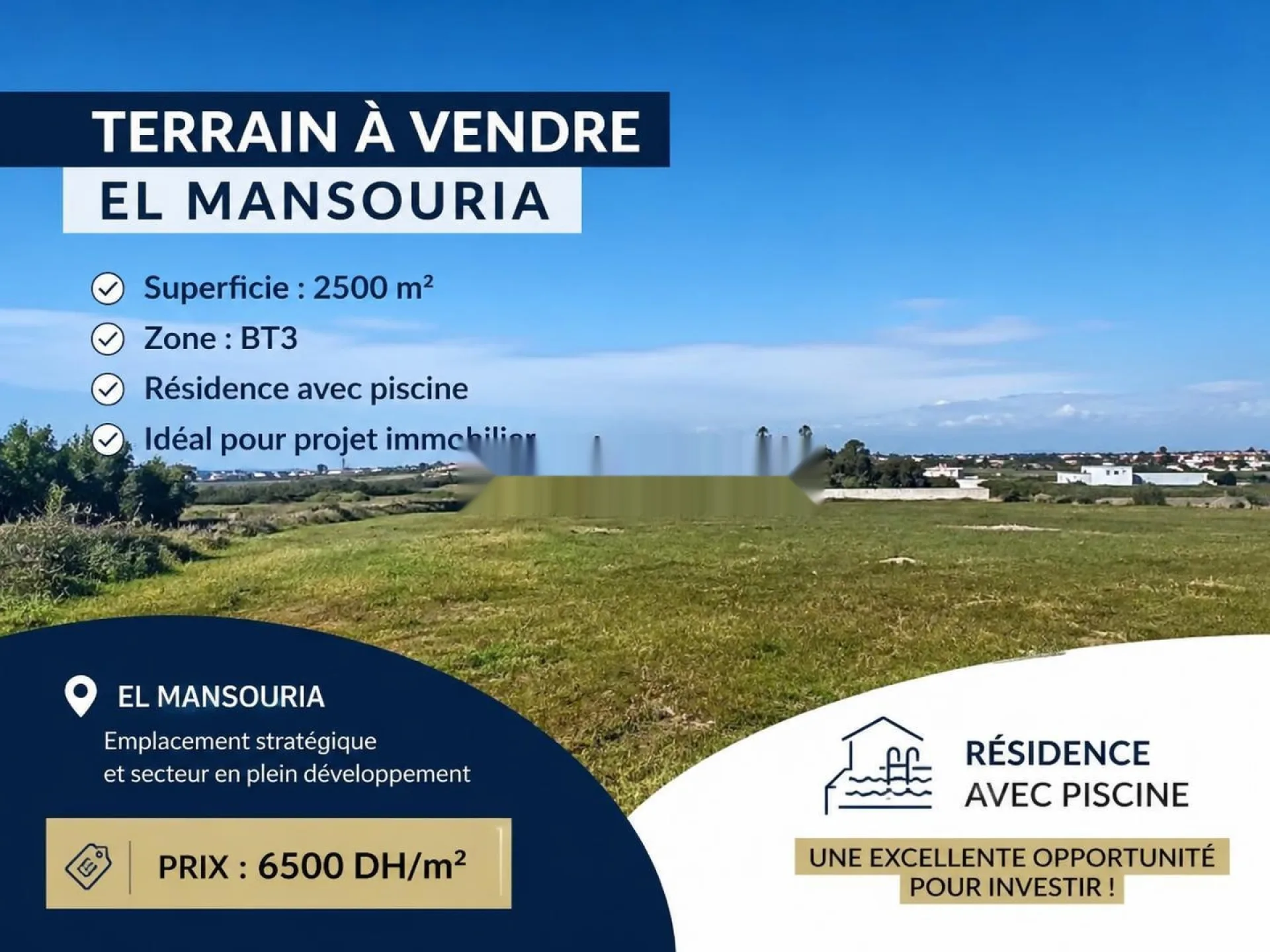 terrain, à El Mansouria