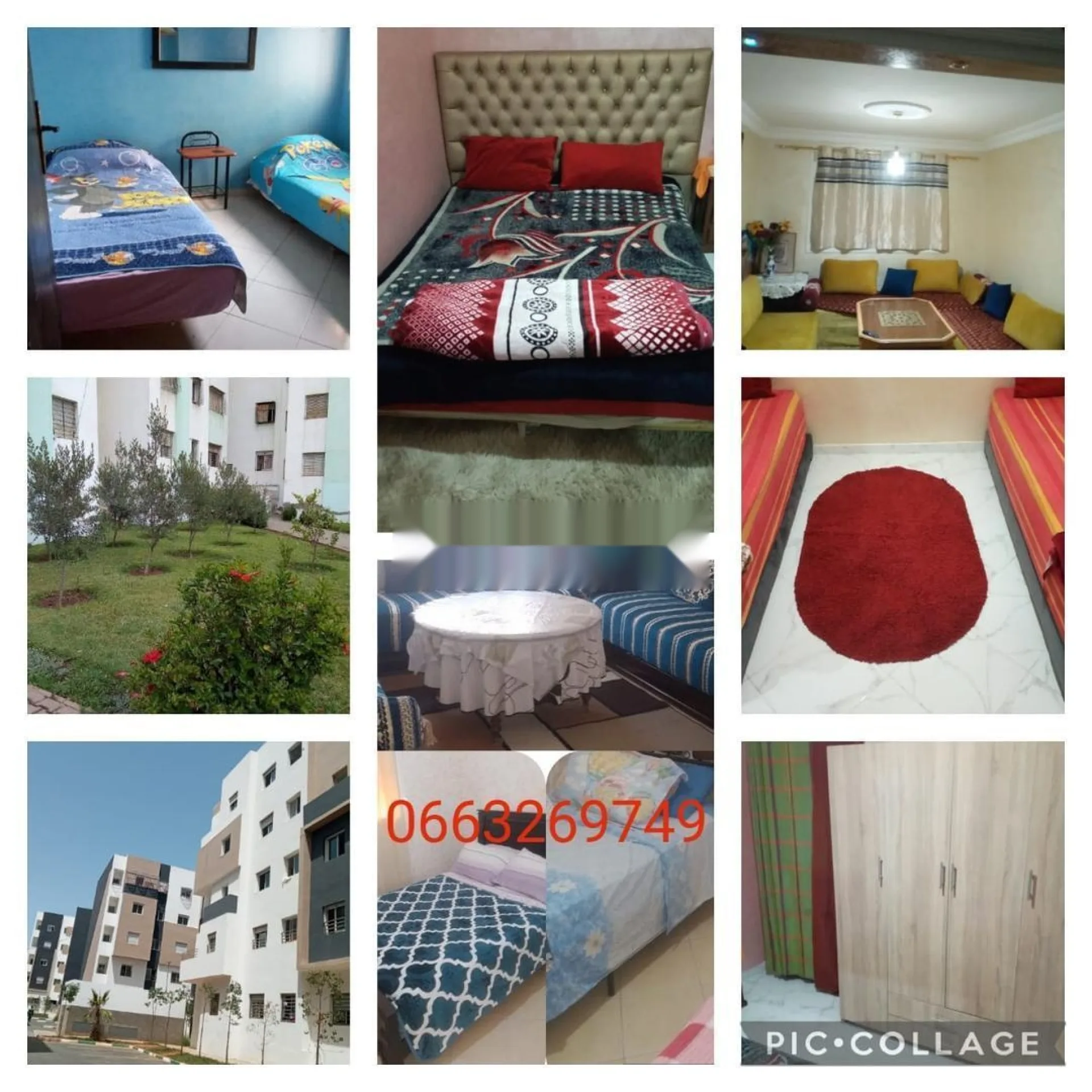 Appartement meublé à louer à la journée à Ain Sebaa pour familles uniquement