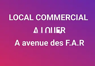 Local commercial à Avenue l'Armée Royale