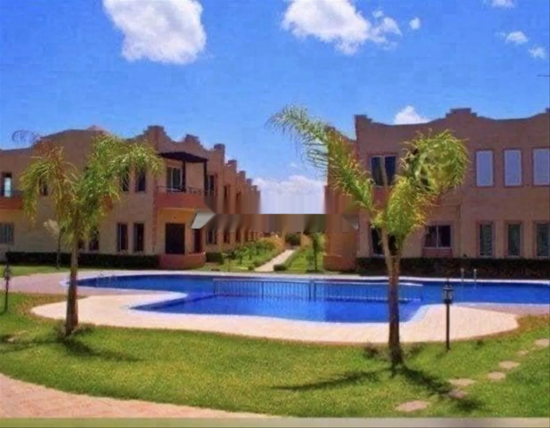 شقة مع مسبح في سكن مغلق