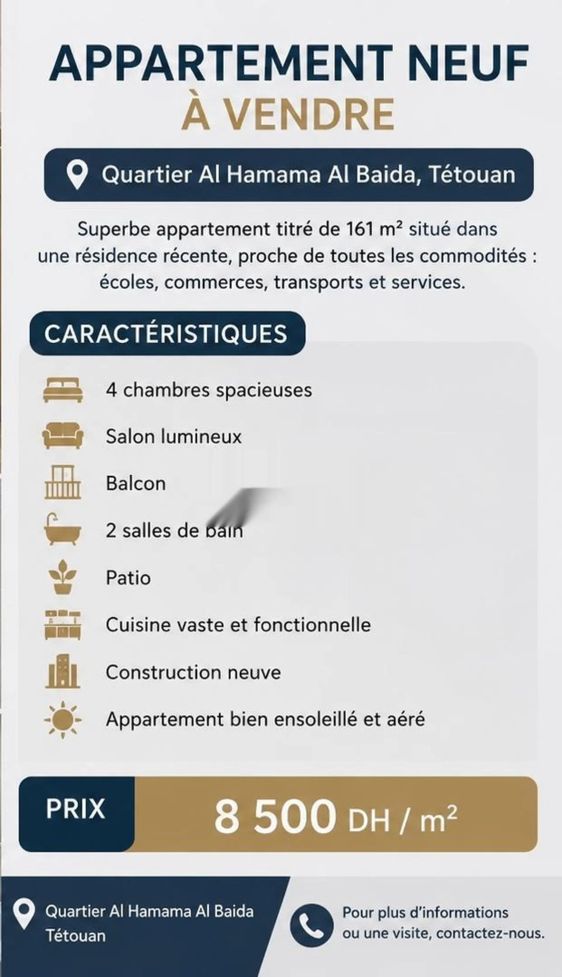 Appartement à vendre 161 m²