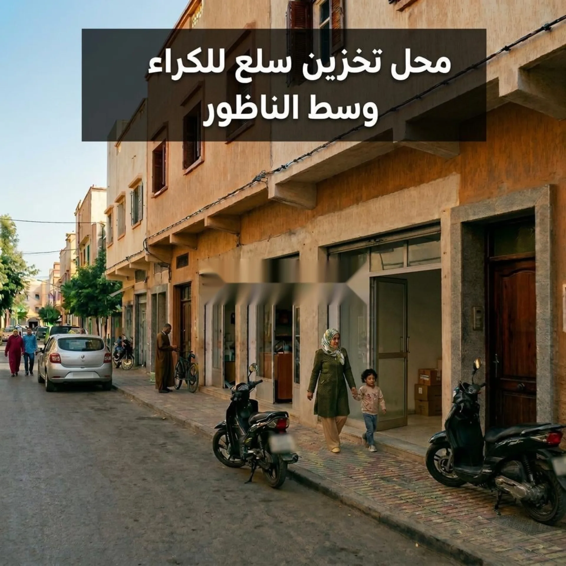 Local de stockage de marchandises à louer au centre de Nador