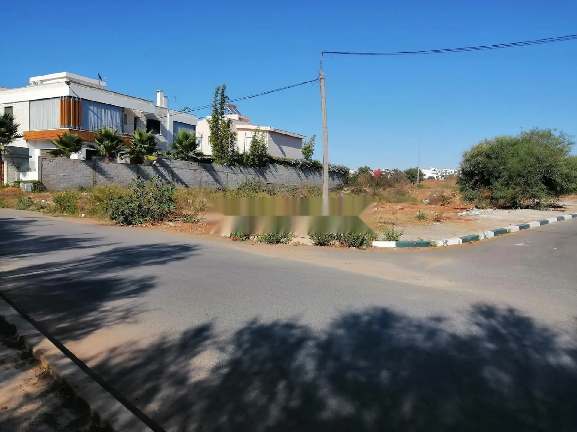 Terrain villa 2 façades de 557 m² Golf Mahdia