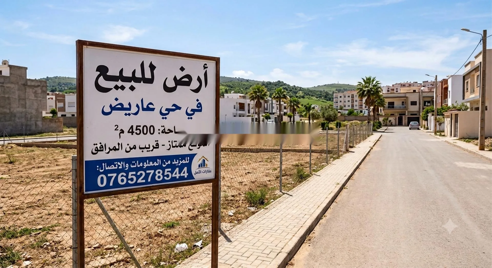 Terrain à vendre à Aredh d'une superficie de 4500 m²