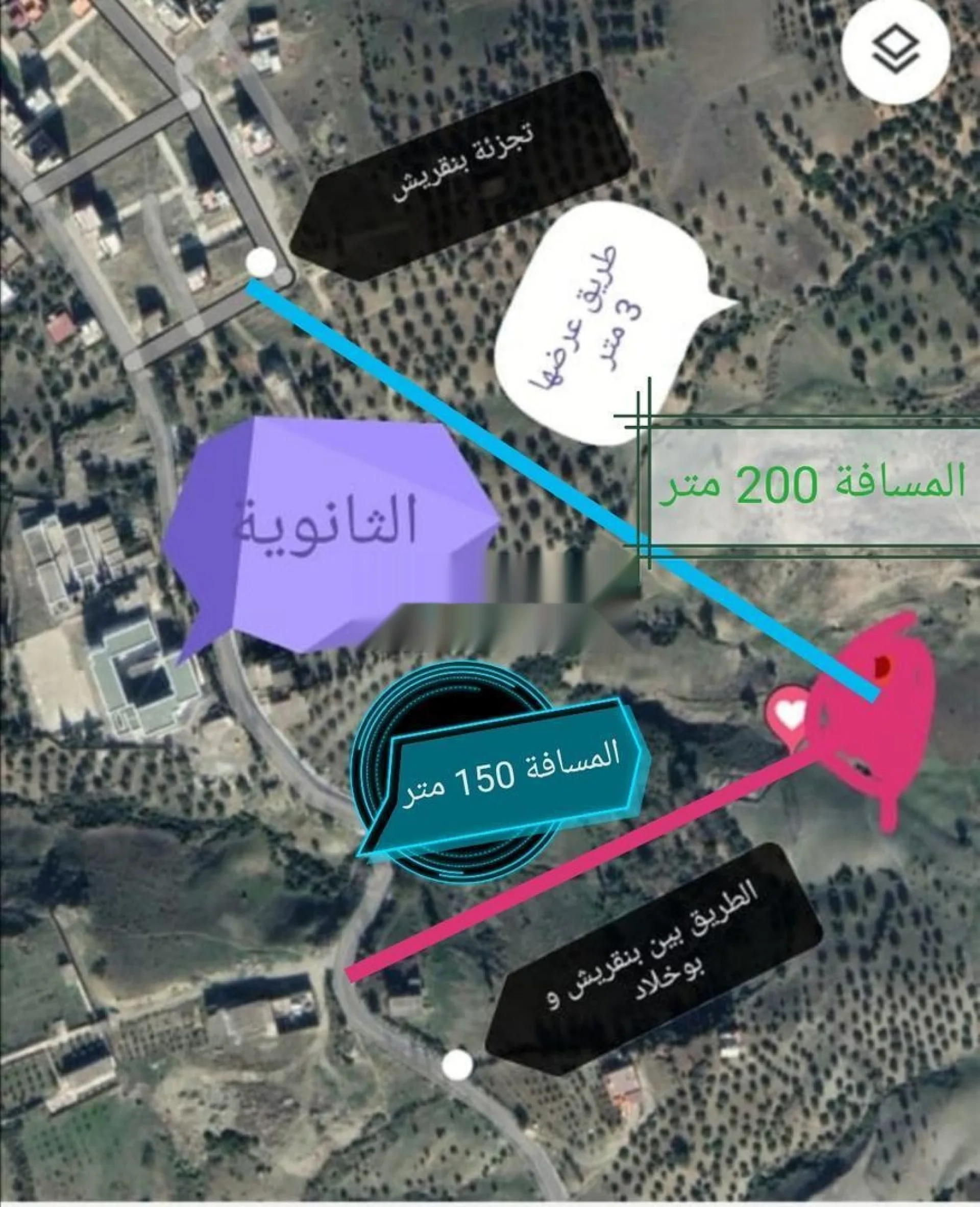 قطعة أرضية محفظة في بنقريش تطوان