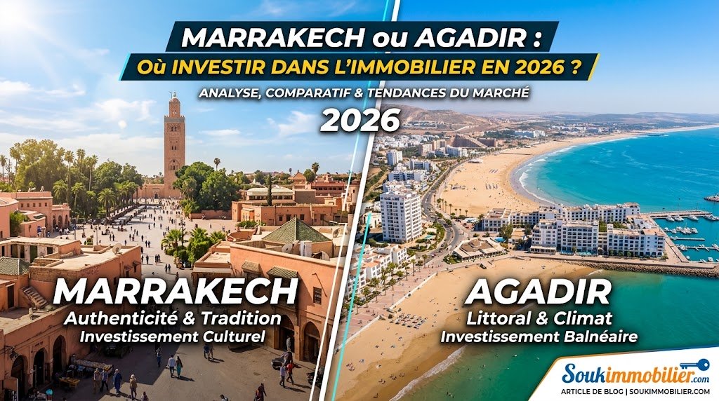 Marrakech ou Agadir : Où investir dans l'immobilier en 2026 ?