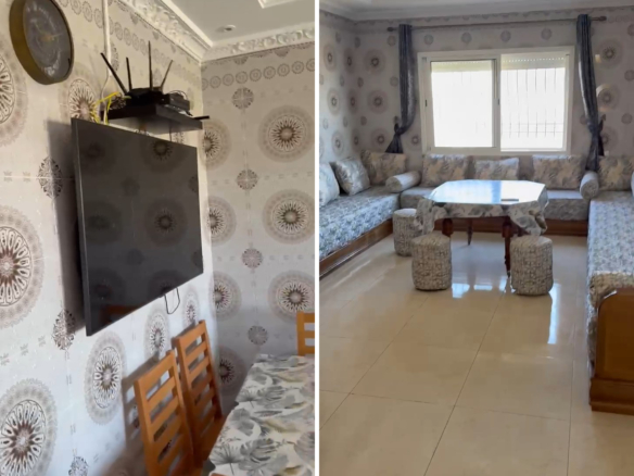 Bel appartement meublé à louer à Mohammédia