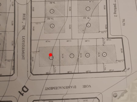 Terrain zone villa à Ain Attig